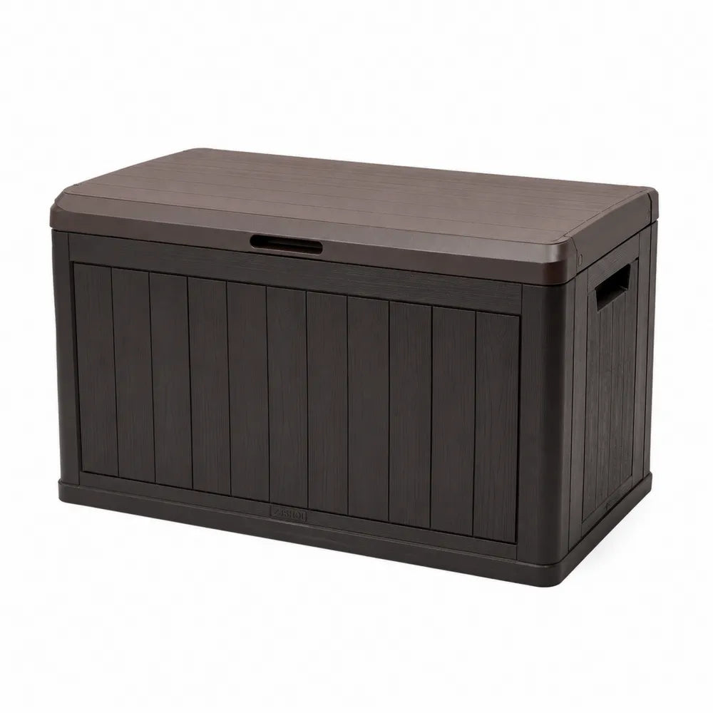 Contenitore da esterno in resina marrone 120x60x50 cm